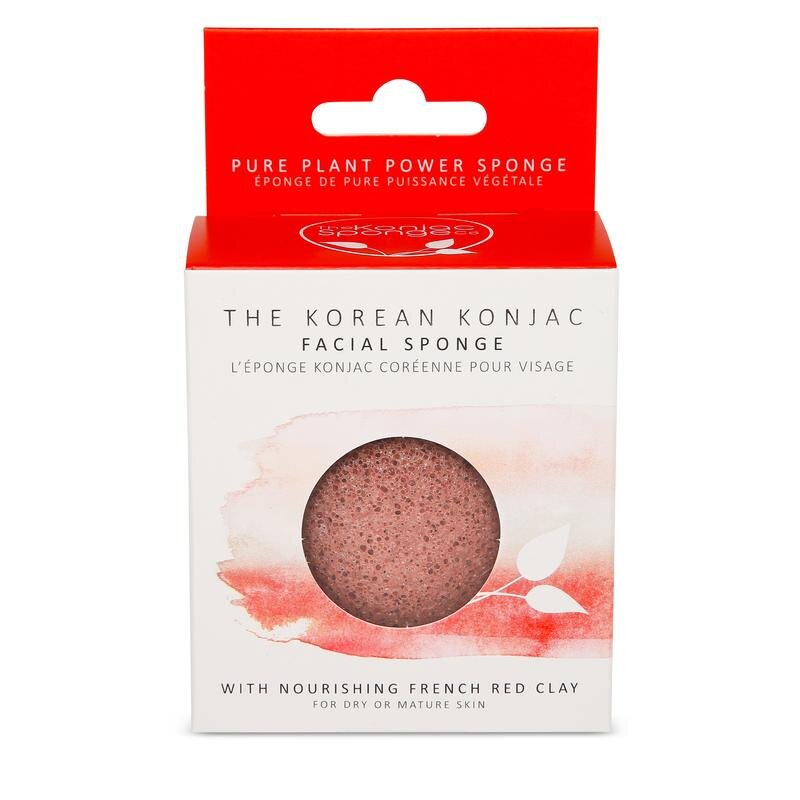 Konjac Sponge with French Red Clay